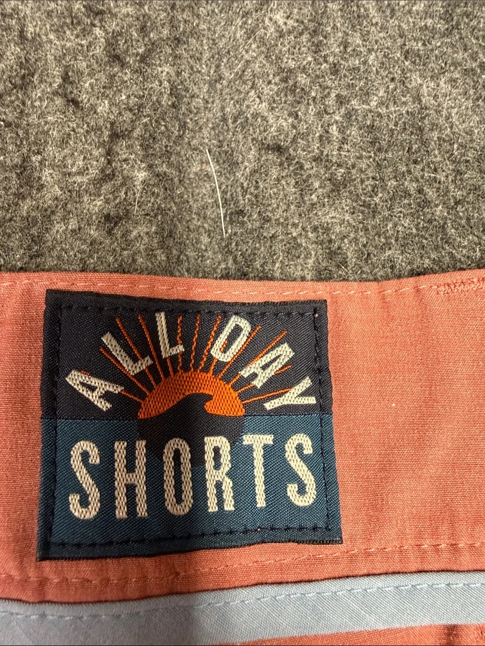 Faherty Washed Rose Flat-Front Cotton Shorts - Picture 2 of 6
